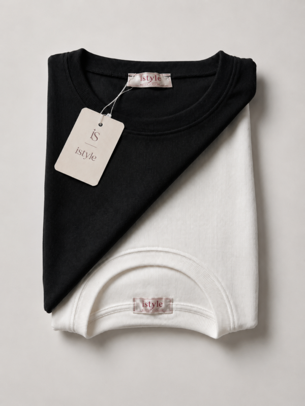 Ribbed Top-White